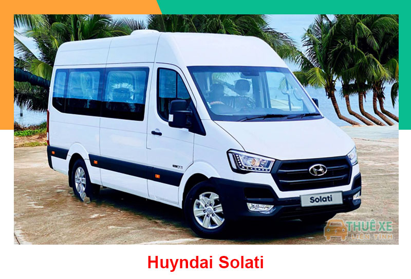 Thuê xe 16 chỗ có tài xế solati màu trắng