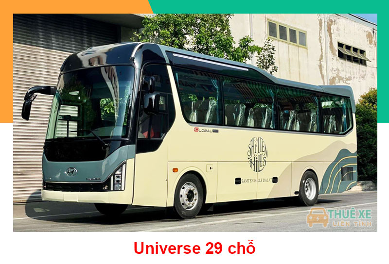 Thuê xe 29 chỗ có tài xế universe