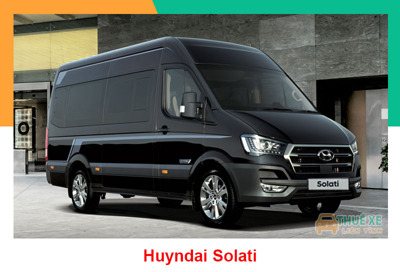 Thuê xe 16 chỗ có tài xế solati màu đen