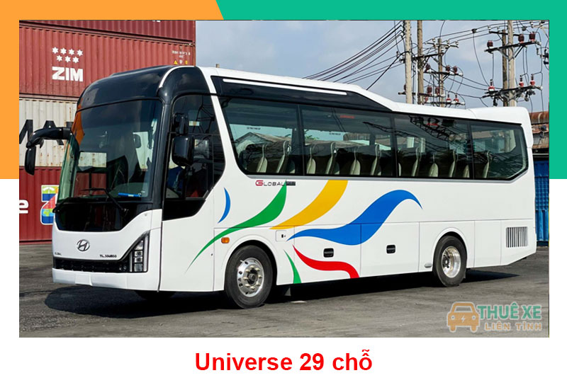 Thuê xe 29 chỗ có tài xế universe tại TPHCM