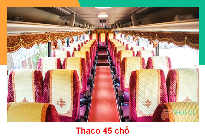 Thuê xe 45 chỗ Thaco có tài