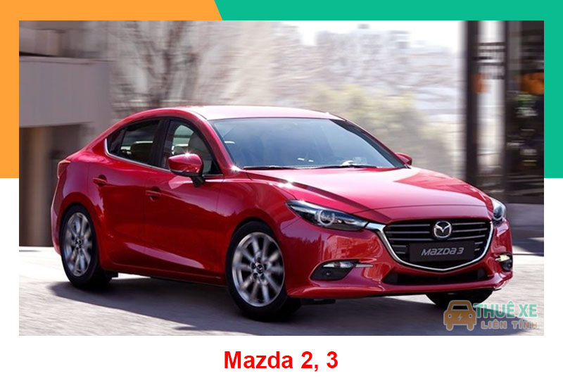 Thuê xe 4 chỗ có tài xế Mazda 3